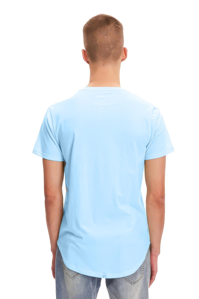 Kuwalla Tee Eazy Scoop Tee | Baltic Sea KUL-0125-CT1851 | Front View | Mens T-Shirts | Topdrawers Clothing for Men