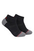 2UNDR Sport Ankle Sock | Black/Grey | 2U71AS-BGR  - Mens Athletic Socks - Front View - Topdrawers Underwear for Men
