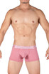 Private Structure Bamboo Viscose Mid Waist Trunk | Smoke Red | PBUT4379-SMRD  - Mens Boxer Briefs - Front View - Topdrawers Underwear for Men
