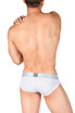 Private Structure Bamboo Viscose Mid Waist Mini Brief | Bright White | PBUT4378-BTWH  - Mens Briefs - Rear View - Topdrawers Underwear for Men
