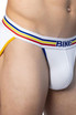 Bike Athletic Cotton Jock Brief | White | BAS312WHT  - Mens Jock Briefs - Side View - Topdrawers Underwear for Men
