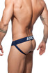 Addicted Push Up Mesh Jock | Navy | AD773-09  - Mens Jockstraps - Rear View - Topdrawers Underwear for Men
