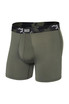 Saxx Sport Mesh Boxer Brief w/ Fly | Dusty Olive  | SXBB12F-DOC  - Mens Boxer Briefs - Front View - Topdrawers Underwear for Men

