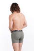Saxx Sport Mesh Boxer Brief w/ Fly | Dusty Olive  | SXBB12F-DOC  - Mens Boxer Briefs - Rear View - Topdrawers Underwear for Men
