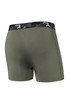 Saxx Sport Mesh Boxer Brief w/ Fly | Dusty Olive  | SXBB12F-DOC  - Mens Boxer Briefs - Rear View - Topdrawers Underwear for Men
