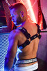 Breedwell Mirror Glow Bulldog Harness | BW04-BULLDOG  - Mens Fetish GLOW Harnesses - Rear View - Topdrawers Underwear for Men
