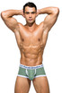 Private Structure Classic Mid Waist Trunk | Herbal Garden Green | SCUS4530-GDGN  - Mens Trunk Boxers - Front View - Topdrawers Underwear for Men
