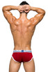Private Structure Classic Mid Waist Mini Brief | Rumba Red | SCUS4529-RMRD  - Mens Briefs - Rear View - Topdrawers Underwear for Men
