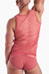 Teamm8 Score Sheer Tank | Baroque Rose | TU-TNSCORS-BR  - Mens Tank Tops - Rear View - Topdrawers Clothing for Men
