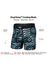 Saxx DropTemp Cooling Mesh Boxer Brief | Rip Tide Stripe Navy | SXBB09F-RPB  - Mens Boxer Briefs - Front View - Topdrawers Underwear for Men
