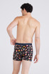 Saxx Daytripper Boxer Brief Fly | Types Of Stripes Black SXBB11F | Rear View | Mens Boxer Briefs | Topdrawers Underwear for Men