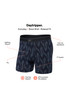 Saxx Daytripper Boxer Brief Fly Ikat Chevron Deep Navy SXBB11F | Front View | Mens Boxer Briefs | Topdrawers Underwear for Men