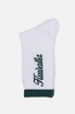 Kuwalla Tee Crew Sock | Deep Green KUL-SOCK2-DPGN | Front View | Mens Crew Socks | Topdrawers Apparel for Men