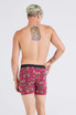 Saxx Ultra Boxer Brief Fly | Nutcracker Merlot SXBB30F | Rear View | Mens Boxer Briefs | Topdrawers Underwear for Men