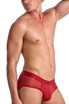 Teamm8 Score Sheer Brief | Jester Red TU-BFSCORE3 | Side View | Mens Briefs | Topdrawers Underwear for Men