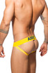 Addicted Push Up Mesh Jock | Yellow AD773 | Rear View | Mens Jockstraps | Topdrawers Underwear for Men