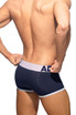 Addicted Open Fly Cotton Trunk | White AD1203 | Rear View | Mens Boxer Briefs | Topdrawers Underwear for Men