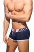 Addicted Open Fly Cotton Trunk | White AD1203 | Side View | Mens Boxer Briefs | Topdrawers Underwear for Men