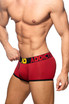 Addicted Open Fly Cotton Trunk | Black AD1203 | Side View | Mens Boxer Briefs | Topdrawers Underwear for Men