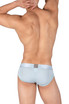 Private Structure Bamboo Viscose Mid Waist Mini Brief | Frost Blue PBUT4378 | Rear View | Mens Briefs | Topdrawers Underwear for Men