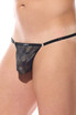 Gregg Homme Easy C-Ring Pouch | Khaki 210416 | Side View | Mens Pouch Thongs | Topdrawers Underwear for Men