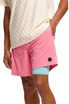 Kuwalla Tee 2 1 Swim Trunk | Pink Lemonade KUL-SWIM05 | Front View | Mens Swim Shorts | Topdrawers Swimwear for Men
