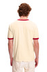Kuwalla Tee Ringer Tee | Cream KUL-0125-RIN311 | Front View | Mens T-Shirts | Topdrawers Clothing for Men