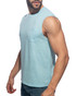 Addicted Basic Tank Top | Sky Blue AD531 | Side View | Mens Tank Tops | Topdrawers Clothing for Men
