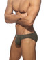 Addicted Veloz Dry Bikini Brief | Khaki AD1329 | Side View | Mens Briefs | Topdrawers Underwear for Men