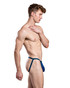 Andrew Christian Lust Modal Jock w/ Almost Naked | Dark Teal 93652 | Side View | Mens Jockstraps | Topdrawers Underwear for Men