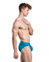 Andrew Christian Big Fat Dick Bamboo Brief | Teal 93599 | Side View | Mens Briefs | Topdrawers Underwear for Men