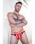 Breedwell Retro Remix Brief | Red 2502-BRIEF | Front View | Mens Briefs | Topdrawers Underwear for Men