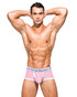 Private Structure Classic Mid Waist Trunk | Finch Pink SCUS4530 | Front View | Mens Boxer Briefs | Topdrawers Underwear for Men