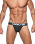 Addicted Basic G-String | Black AD746P-1 | Front View | Mens String Thongs | Topdrawers Underwear for Men