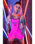 Breedwell Futura Sluterall | Neon Pink 2503-BODY | Front View | Mens Wrestling Singlets | Topdrawers Underwear for Men