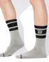 CODE 22 Essential Crew Sock | Khaki 8019 | Side View | Mens Crew Socks | Topdrawers Apparel for Men