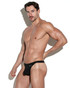 CODE 22 Core Thong | Black 2155 | Side View | Mens Thongs | Topdrawers Underwear for Men