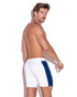 CODE 22 Flux Short | White 9926 | Rear View | Mens Athletic Shorts | Topdrawers Clothing for Men