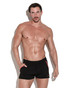 CODE 22 Training Mini Short | Black 9938 | Front View | Mens Athletic Shorts | Topdrawers Clothing for Men