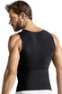 700 Black - Leo Torso Toner Body Shaper 035000 - Rear View - Topdrawers Underwear for Men