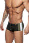 Addicted Stripes Basic Sunga Swim Trunk ADS212-10 Black - Mens Swim Trunks - Side View - Topdrawers Swimwear for Men

