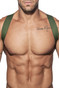Addicted Spider Harness AD814-12 Khaki - Mens Fetish Elastic Harnesses - Front View - Topdrawers Fetish Wear for Men
 Addicted Spider Harness AD814-12 Khaki - Mens Fetish Elastic Harnesses - Front View - Topdrawers Fetish Wear for Men