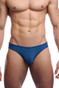 PUMP! Blue Water Cheeky Swim Brief 13012 - Mens Swim Bikinis - Front View - Topdrawers Swimwear for Men
