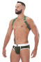 TOF Paris Party Boy Elastic Harness H0018-K Khaki - Mens Elastic Harnesses - Side View - Topdrawers Underwear for Men
 TOF Paris Party Boy Elastic Harness H0018-K Khaki - Mens Elastic Harnesses - Side View - Topdrawers Underwear for Men