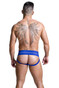 GYM Jockstraps Old School Jockstrap w/ 3" Waistband | Royal | GYM004-ROY  - Mens Athletic Supporter Jockstraps - Rear View - Topdrawers Underwear for Men
