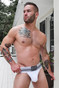 Breedwell Cumdump Jock | White | 2210-JOCK-WH  - Mens Fetish Jockstraps - Front View - Topdrawers Underwear for Men
