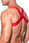 Addicted Spider Harness | Red | AD814-06  - Mens Elastic Harnesses - Rear View - Topdrawers Underwear for Men
