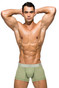 Private Structure Bamboo Viscose Mid Waist Trunk | Olive | PBUT4379-OV  - Mens Trunk Boxers - Front View - Topdrawers Underwear for Men
