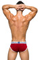Private Structure Classic Mid Waist Mini Brief | Rumba Red | SCUS4529-RMRD  - Mens Briefs - Rear View - Topdrawers Underwear for Men
