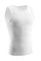 Leo Stretch Cotton Moderate Shaper Tank w/ Mesh | White | 035022-000  - Mens Shapewear - Front View - Topdrawers Underwear for Men
